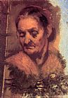 Jean-baptiste Carpeaux Canvas Paintings - Portrait of an Old Woman